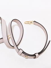 Michael Kors 30F1G9LS6L Lorimer Medium Pebbled Leather Satchel Bag Soft Pink