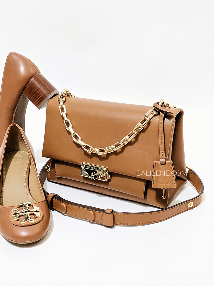 Michael Kors 30S9G0EL2L Cece Medium Leather Shoulder Bag Acorn