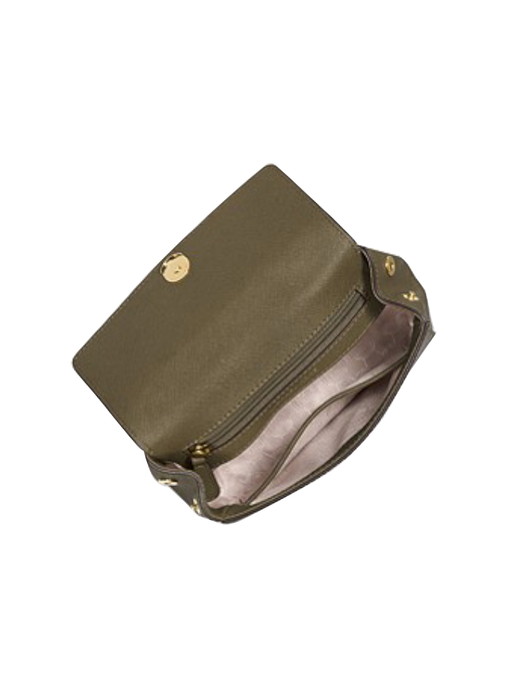 NWT Michael Kors Ava Extra-Small Saffiano Leather Crossbody Bag - OLIVE