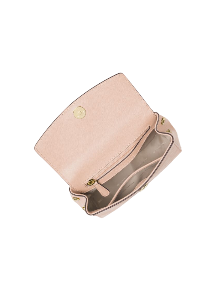 Michael Kors Ava Extra-small Saffiano Leather Crossbody In Pink