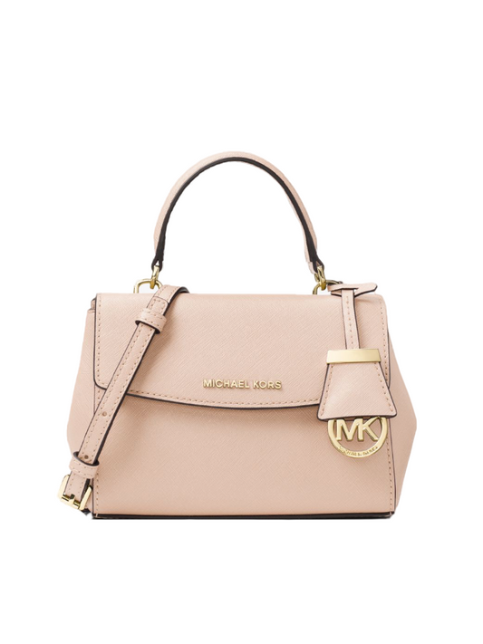 Michael Kors Ava Extra-Small Saffiano Leather Crossbody Bag Soft Pink