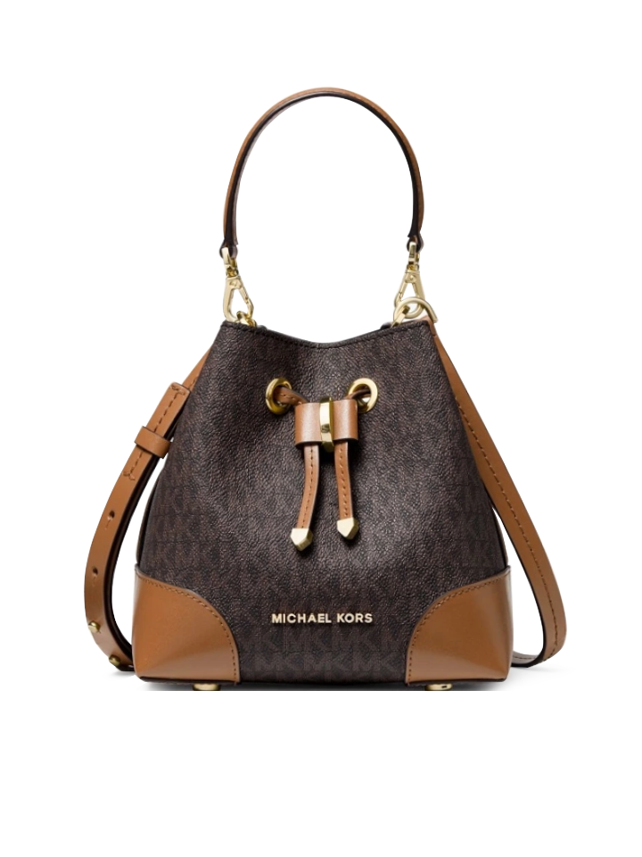 Michael-Kors-32S0GZ5C0B-Mercer-Gallery-Extra-Small-Color-Block-Logo-Crossbody-Bag-Brown-Acorn-Balilene-depan