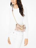 Michael Kors 32S9G0EC0L Cece Extra-Small Leather Crossbody Bag Soft Pink