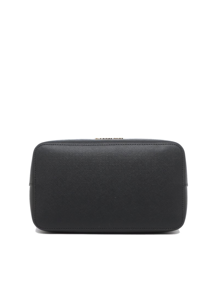 Michael Kors 35F0GU2M7T Suri Large Bucket Massanger Leather Black