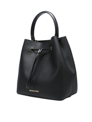 Michael Kors 35F0GU2M7T Suri Large Bucket Massanger Leather Black