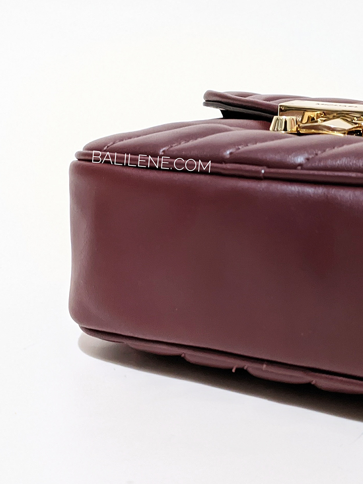 Michael Kors 35F1GX0C5U Rose Small Top Handle Crossbody Merlot