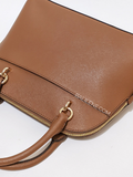 Michael Kors Jet Set Travel Medium Saffiano Leather Dome Satchel Luggage