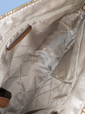 Michael Kors Jet Set Travel Medium Saffiano Leather Dome Satchel Luggage