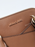 Michael Kors Jet Set Travel Medium Saffiano Leather Dome Satchel Luggage