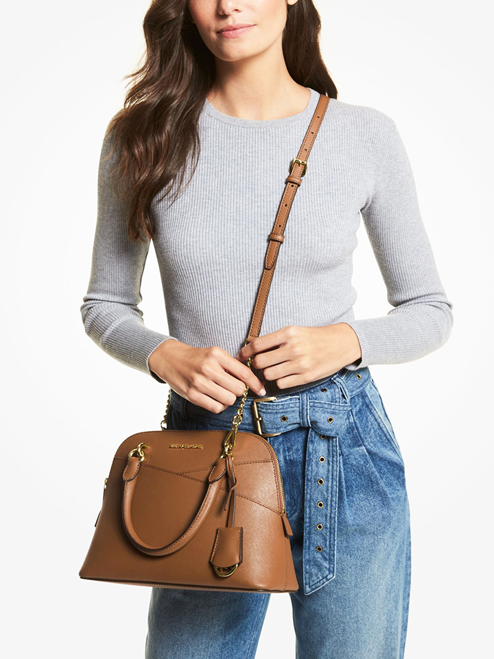 Emmy saffiano leather medium crossbody bag sale