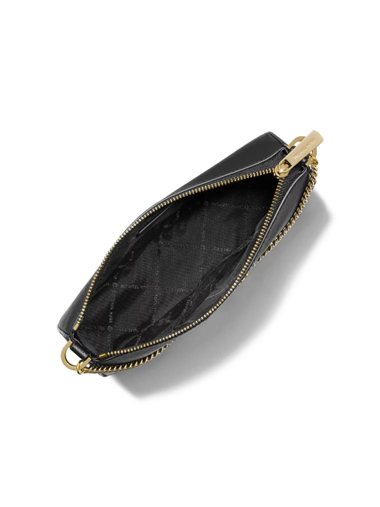 Michael Kors 35S0GTVU6L Jet Set Medium Saffiano Leather Crossbody Bag Black