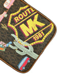 Michael Kors 35S1G3DC8B Desert Road Trip Jet Set Medium Brown Multi