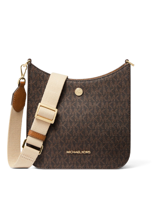 Michael Kors 35S1G7BM1B Briley Small Logo Messenger Bag Brown