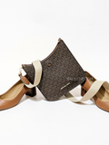 Michael Kors 35S1G7BM1B Briley Small Logo Messenger Bag Brown