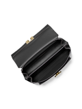 Michael Kors 35T0GXPL2O Lita Medium Leather Crossbody Bag Black