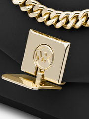 Michael Kors 35T0GXPL2O Lita Medium Leather Crossbody Bag Black