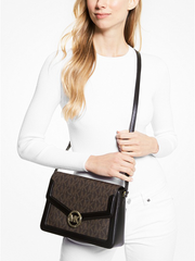 Michael Kors Jessie Small Crossbody Brown Black