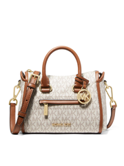 Michael-Kors-Carine-Extra-Small-Logo-Satchel-Vanilla-Balilene-depan