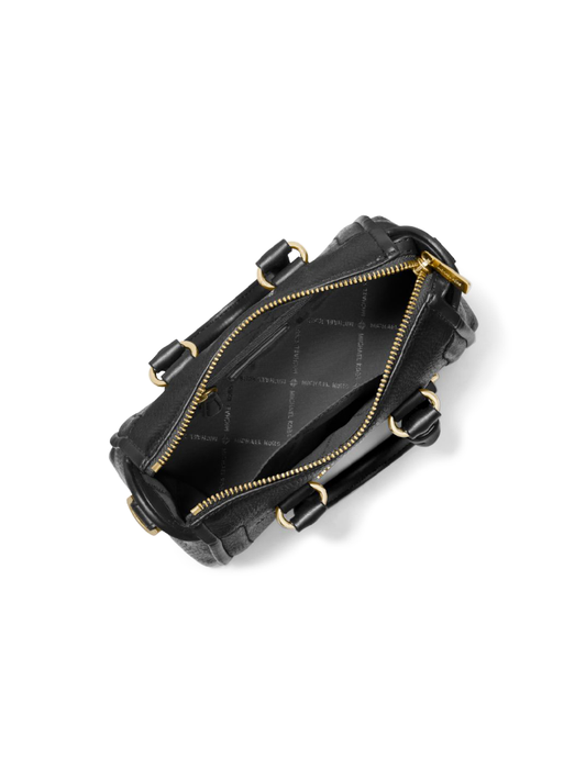 Michael-Kors-Carine-Extra-Small-Pebbled-Leather-Satchel-Black-Balilene-dalam