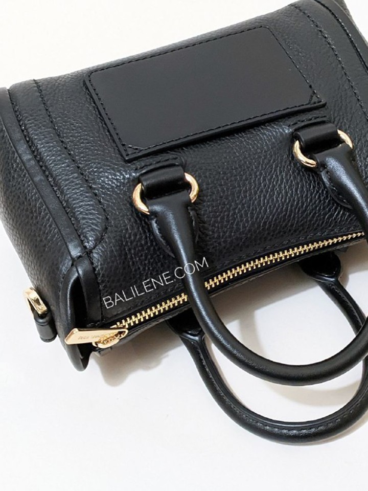 Michael-Kors-Carine-Extra-Small-Pebbled-Leather-Satchel-Black-Balilene-detail-belakang