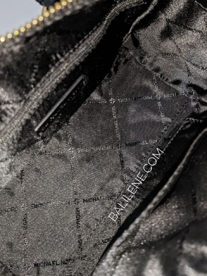 Michael-Kors-Carine-Extra-Small-Pebbled-Leather-Satchel-Black-Balilene-detail-dalam