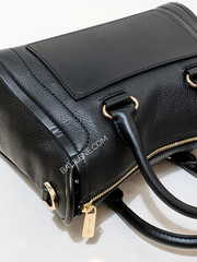 Michael-Kors-Carine-Medium-Pebbled-Leather-Satchel-Bag-Black-Balilene-detail-belakan