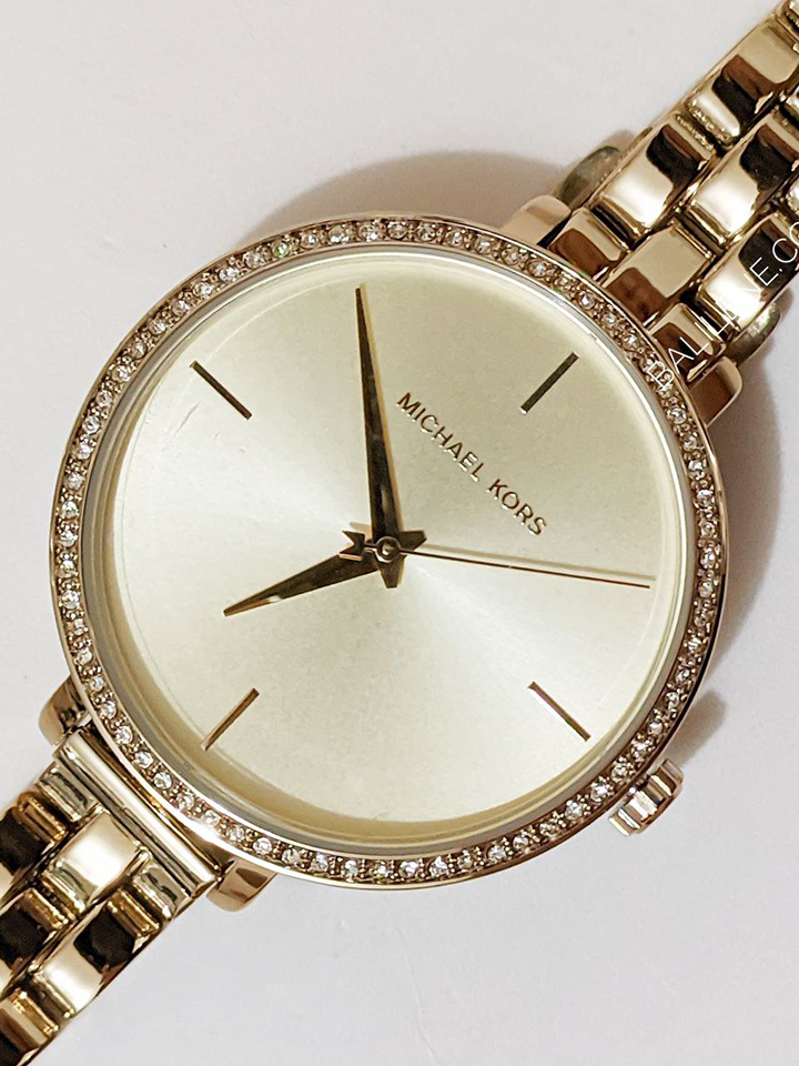 Michael Kors Camille Silver Dial Rose Gold Bracelet Automatic Watch MK9051   First Class Watches