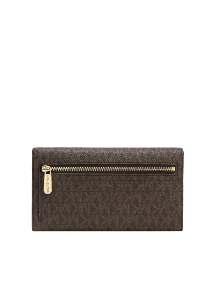 Michael Kors Jet Set Travel Large Trifold Wallet Brown