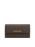 Michael Kors Jet Set Travel Large Trifold Wallet Brown