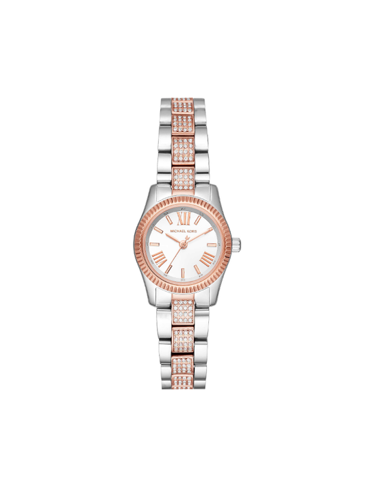 Michael Kors MK3876 Petite Lexington Pave Two-Tone Watch