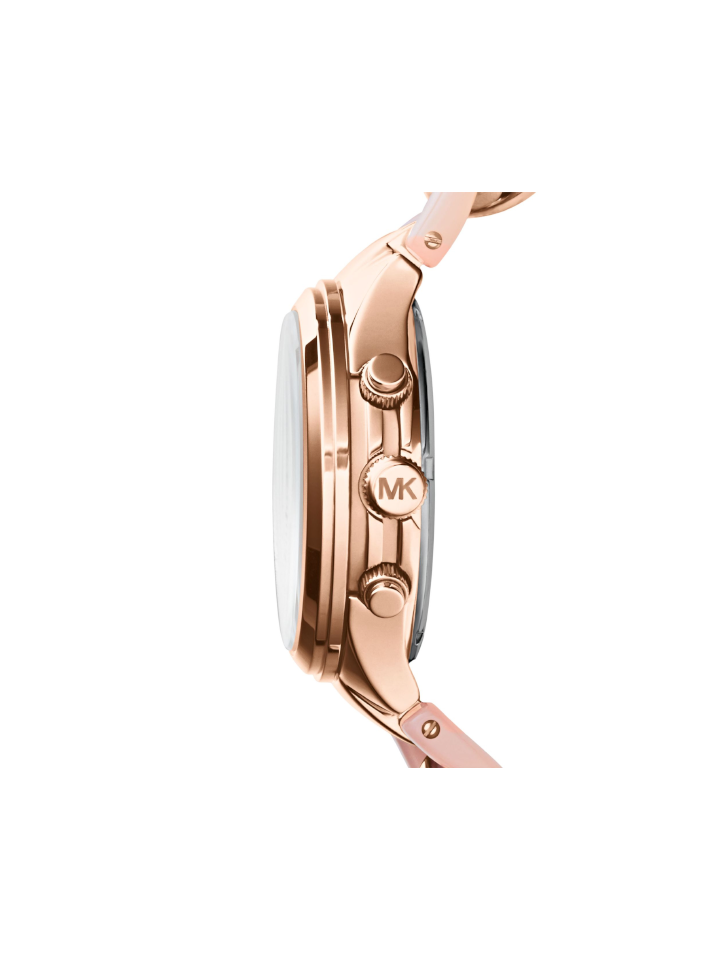 Michael Kors MK4283 Runway Twist Rose Dial Rose Gold-tone Ladies Watch