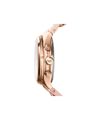 Michael Kors MK4283 Runway Twist Rose Dial Rose Gold-tone Ladies Watch