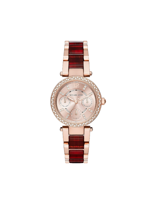 Michael Kors MK6239 Mini Parker Multi Function Two-Tone Stainless Steel Watch