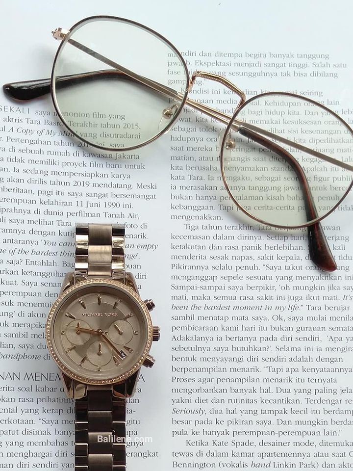 Michael Kors MK6529 Ritz Brown Dial Ladies Chronograph Watch