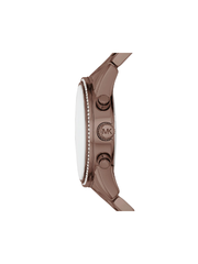 Michael Kors MK6529 Ritz Brown Dial Ladies Chronograph Watch