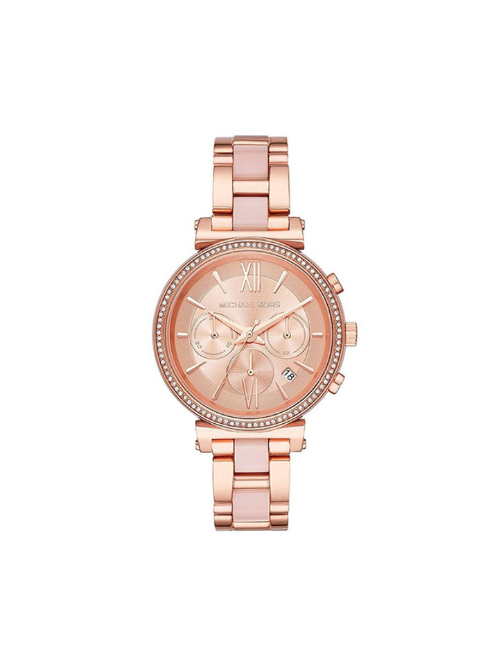 Michael Kors MK6560 Sofie Chronograph Rose Gold Dial Dual Tone