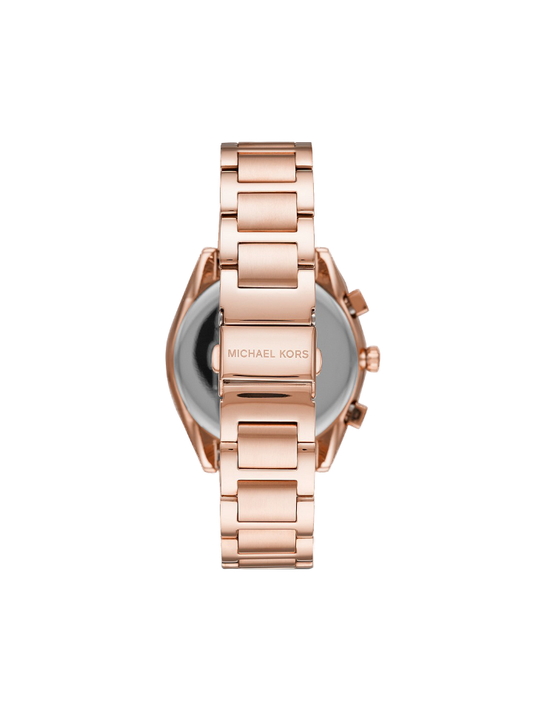 Michael Kors MK7108 Womens Jan Chronograph Rose Gold-Tone Stainless Steel Watch