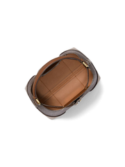 Michael-Kors-Mercer-Small-Logo-Bucket-Bag-Brown-Balilene-dalam