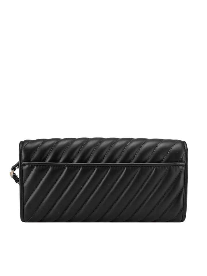 Michael Kors Rose Medium Elongated Clutch Black