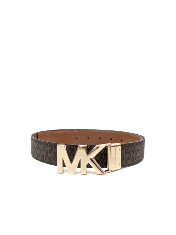 Michael Kors Signature Twist Reversible Belt Brown