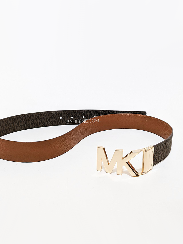 Michael Kors Signature Twist Reversible Belt Brown