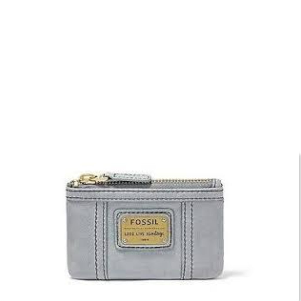 Fossil SL2933180 Emory Zip Coin In Smokey Blue