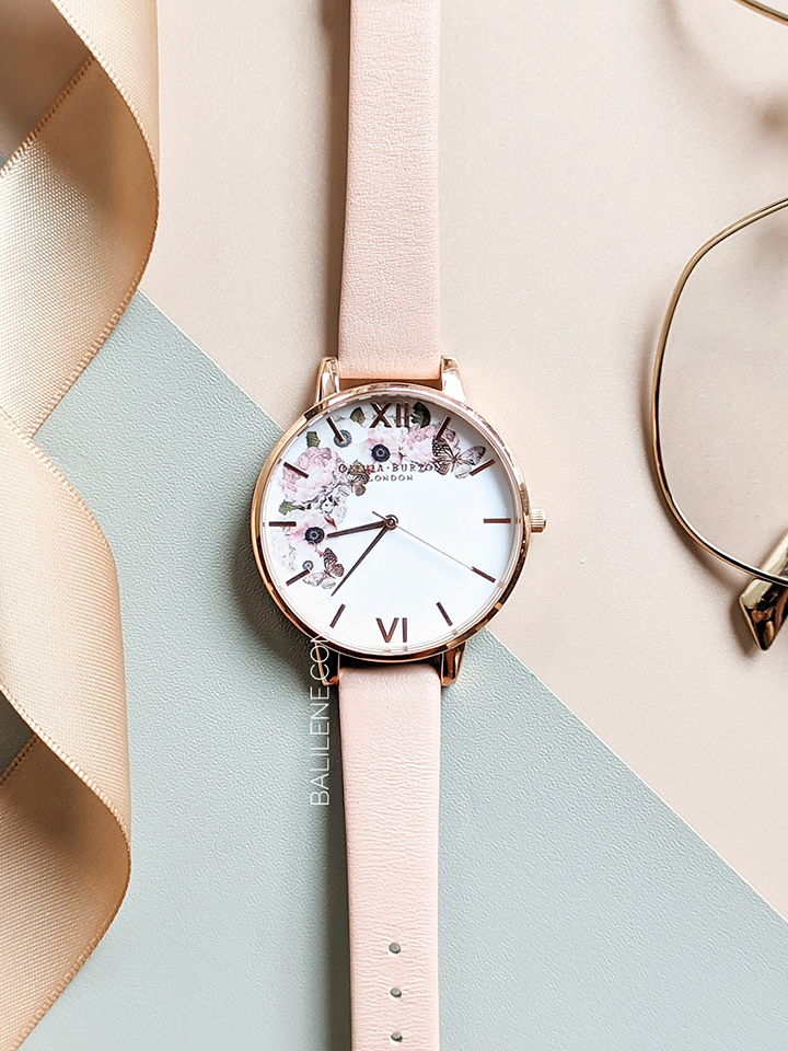 Olivia Burton Signature Floral Dusty Pink and Rose Gold Watch