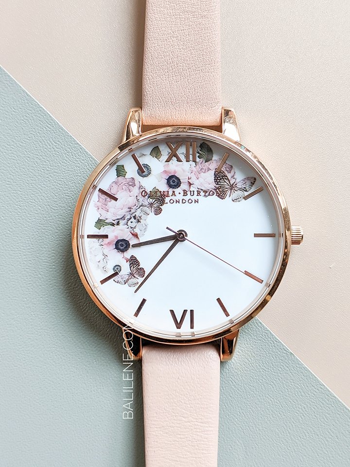 Olivia Burton Signature Floral Dusty Pink and Rose Gold Watch