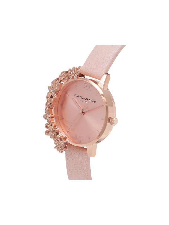 Olivia Burton Case Cuff Nude Peach Rose Gold Watch Balilene