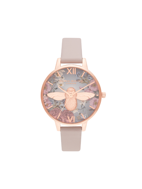 Olivia-Burton-OB16EG134-British-Blooms-Faux-Leather-Strap-Watch-Balilene-depan