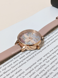 Olivia Burton British Blooms Faux Leather Strap Watch