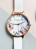 Olivia Burton Enchanted Garden Nude & Rose Gold Watch