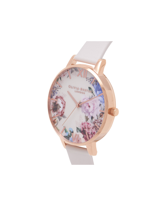 Olivia Burton Enchanted Garden Nude & Rose Gold Watch