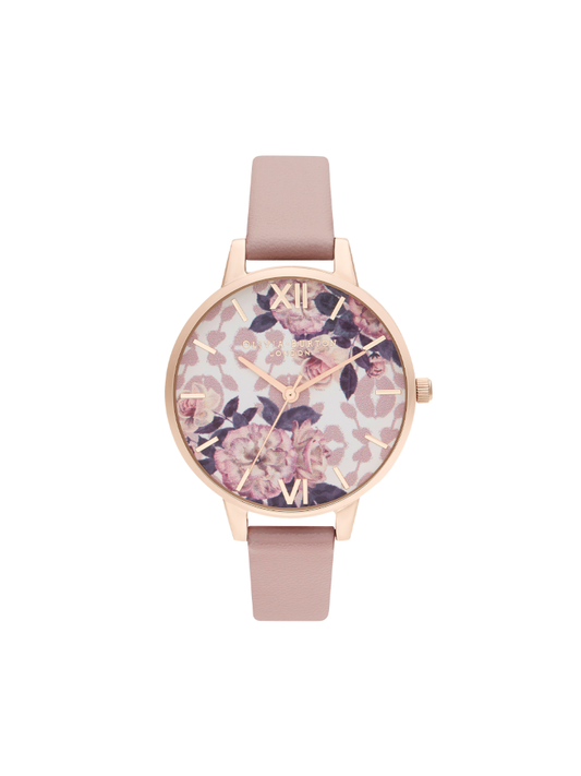 Olivia-Burton-OB16LP03-Wild-Flower-Faux-Leather-Strap-Watch-Balilene-depan